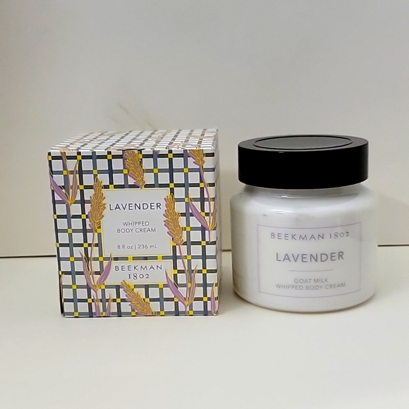 BEEKMAN 1802 LAVENDER GOAT MILK WHIPPED BODY CREAM 8 fl oz - Picture 2 of 7
